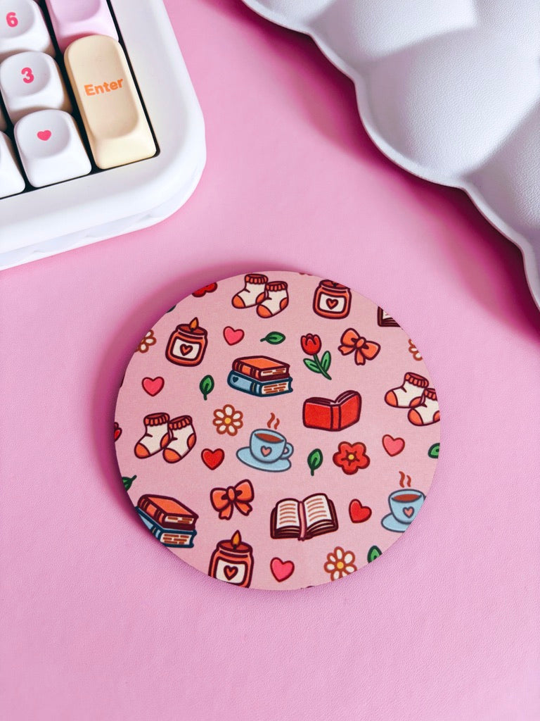 Cosy Pattern Circle Coaster