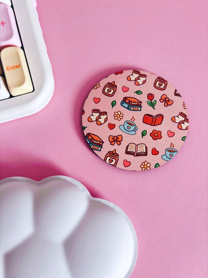 Cosy Pattern Circle Coaster