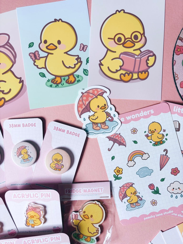 Puddle Days Duck Vinyl Sticker