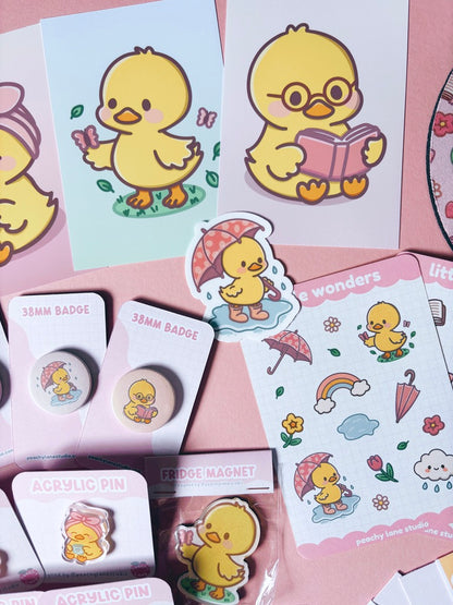 Puddle Days Duck Vinyl Sticker