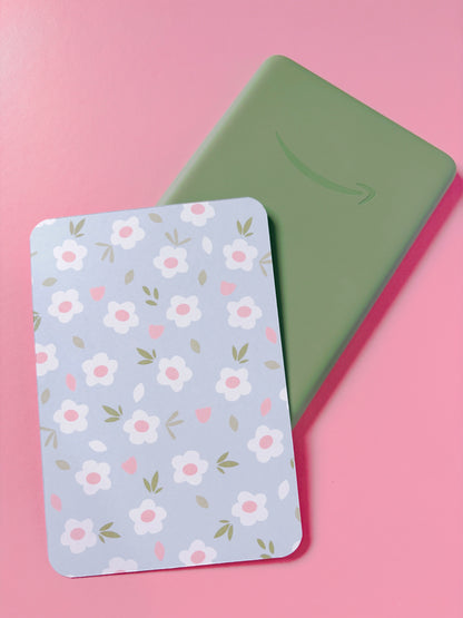 Blue Floral Kindle Insert