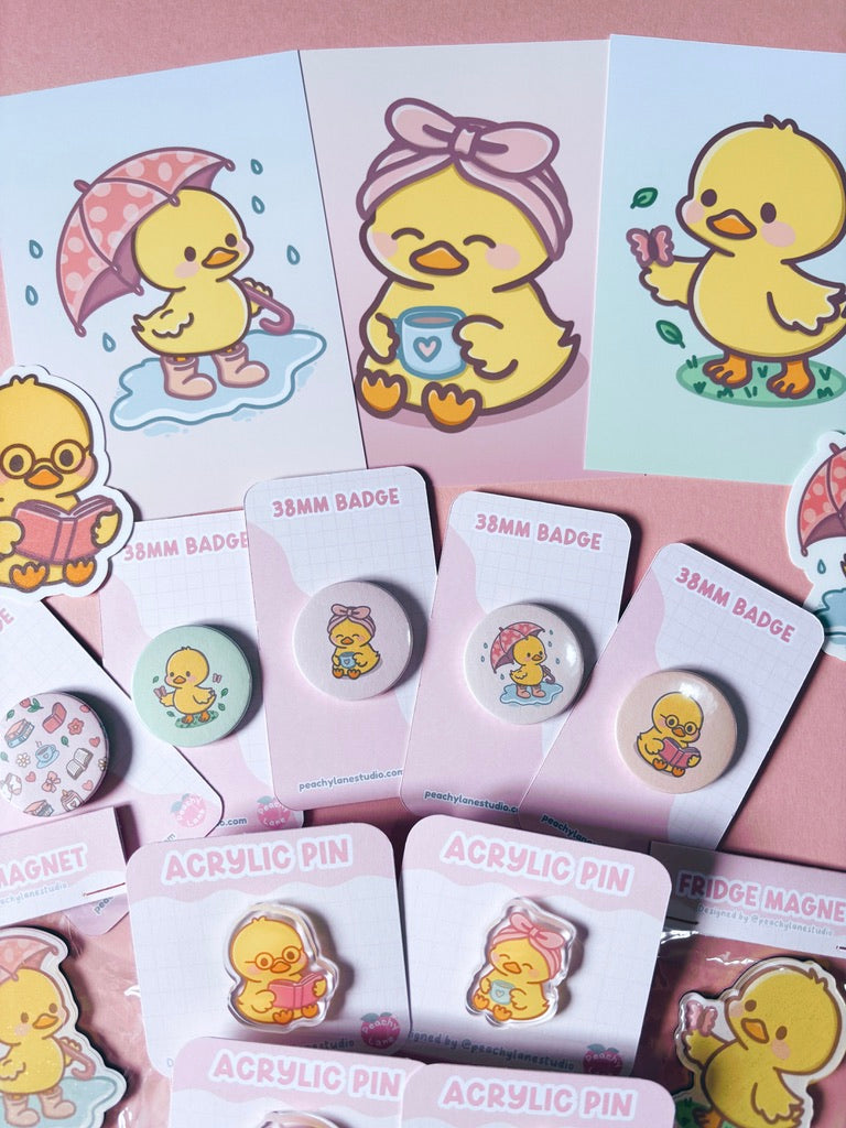 Puddle Days Duck Pin Badge