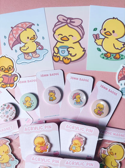 Puddle Days Duck Pin Badge