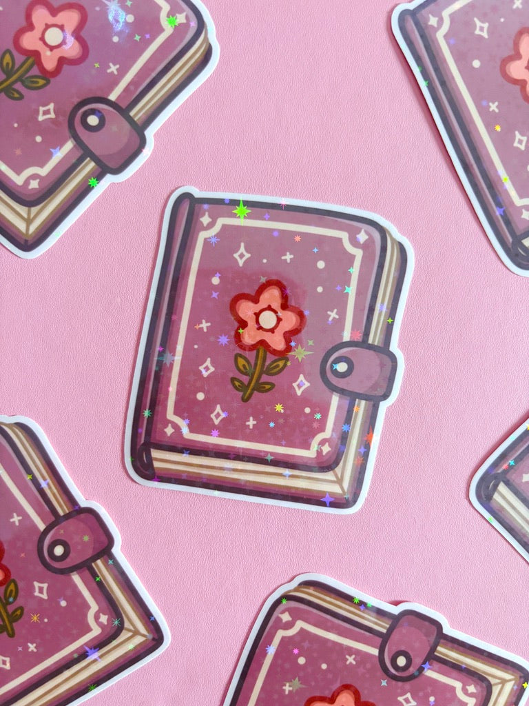 Witch Journal Holographic Stars Vinyl Sticker