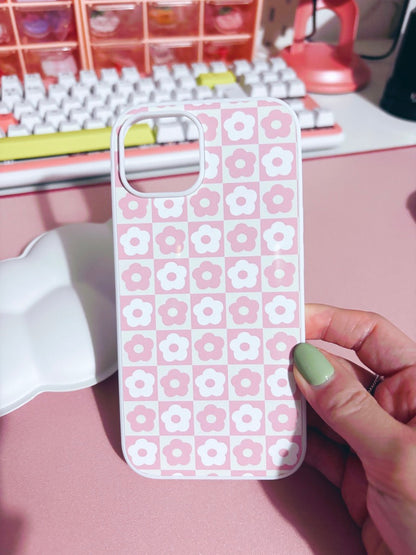 Retro Pink Flowers Phone Case