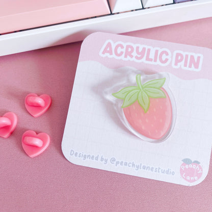 Strawberry Acrylic Pin