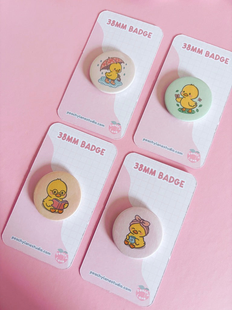 Puddle Days Duck Pin Badge