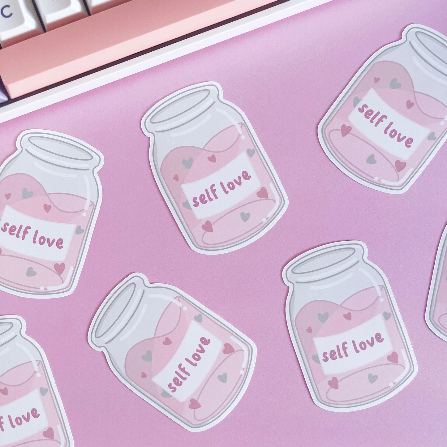 Self Love Jar Vinyl Sticker