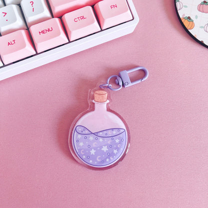 Dreamy Potion Glitter Acrylic Keychain