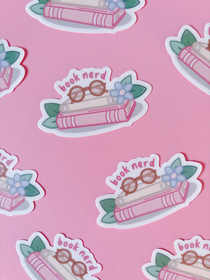 Book Nerd Vinyl Sticker
