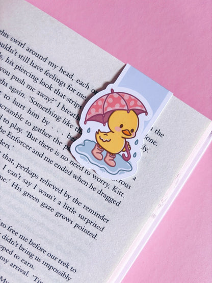 Puddle Days Duck Magnetic Bookmark