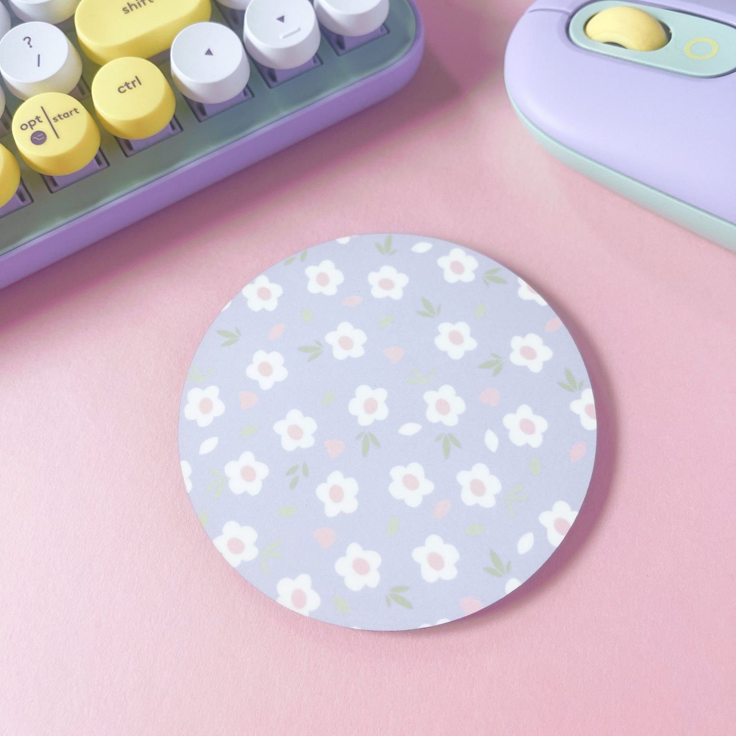 Lilac Floral Coaster