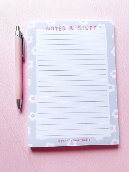 Lined A5 Notepad
