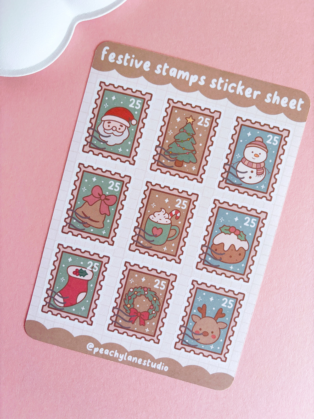 Festive Stamps Sticker Sheet