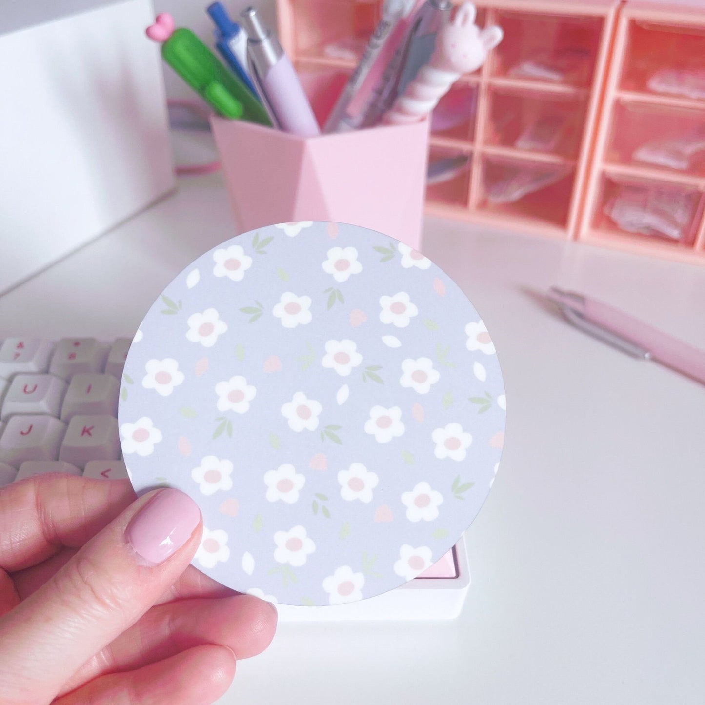 Lilac Floral Coaster