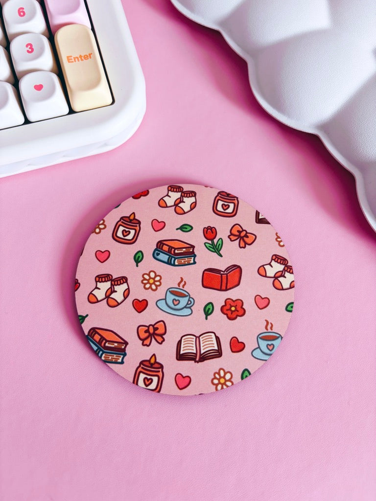 Cosy Pattern Circle Coaster
