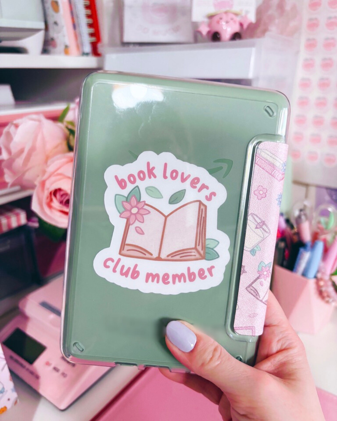 Book Lovers Club Member Vinyl Sticker