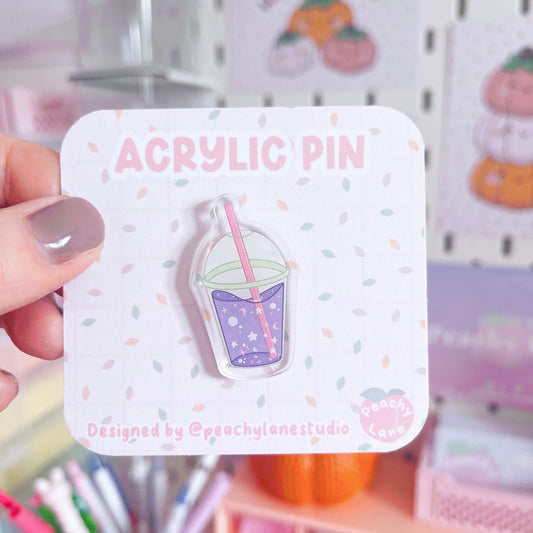 Dreamy Drink Acrylic Pin
