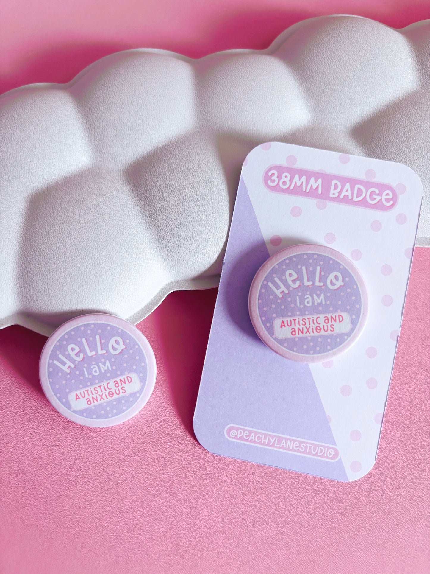 Autistic and Anxious Pin Badge