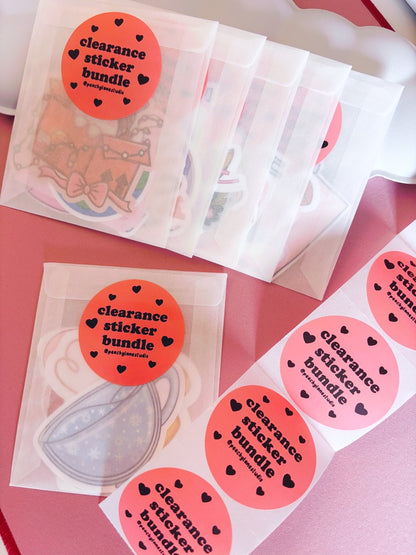 Clearance Sticker Bundle – Pack of 5 Random Vinyl Stickers