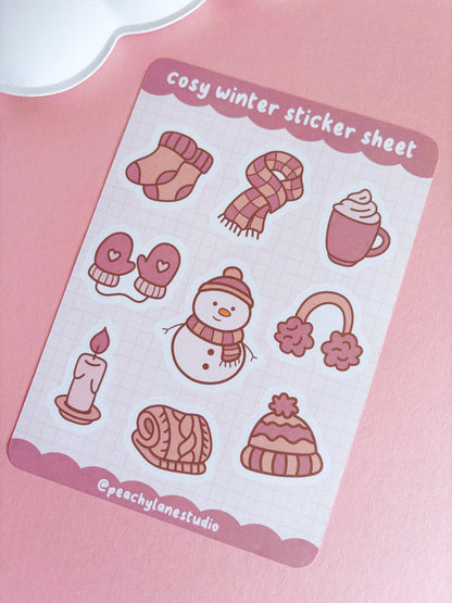 Cosy Winter Sticker Sheet