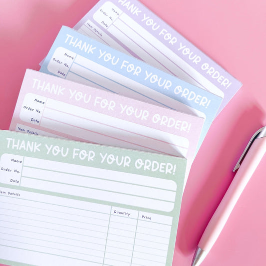 Small Business Invoice Notepad A6