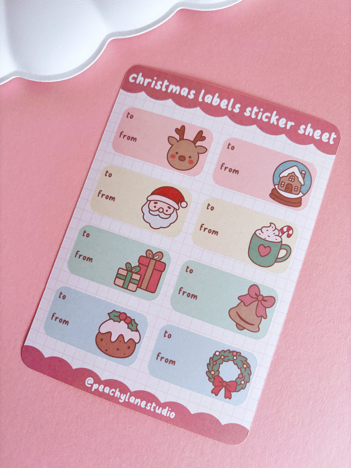 Christmas Labels Sticker Sheet