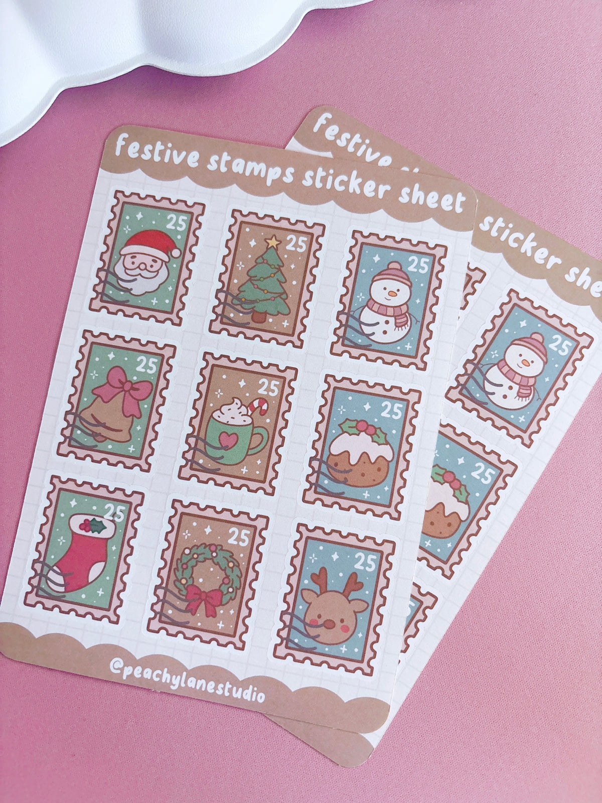 Festive Stamps Sticker Sheet