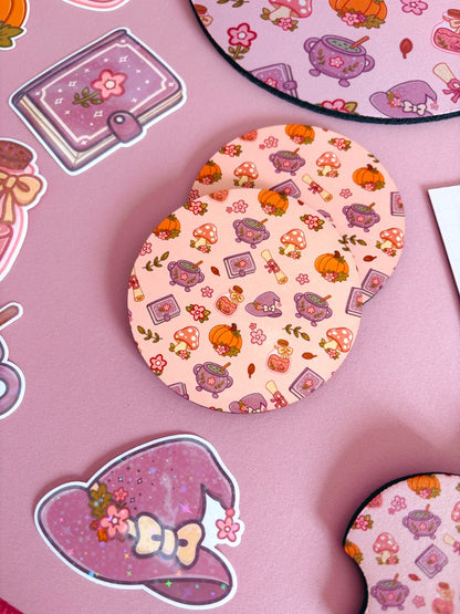 Autumn Witch Pattern Coaster