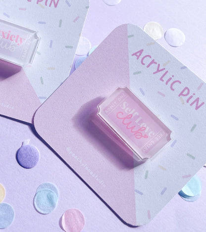 Self Love Club Acrylic Pin
