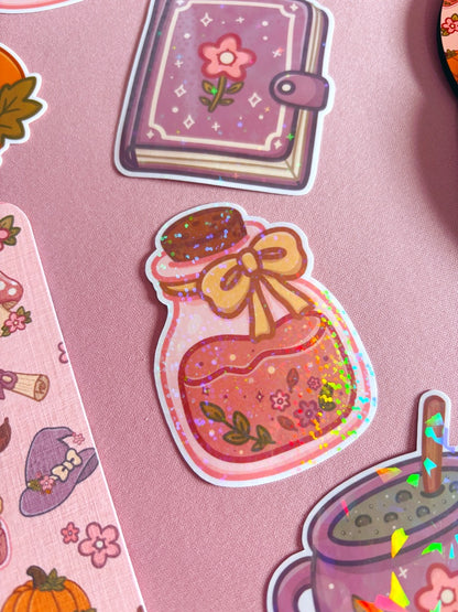 Witch Journal Holographic Stars Vinyl Sticker