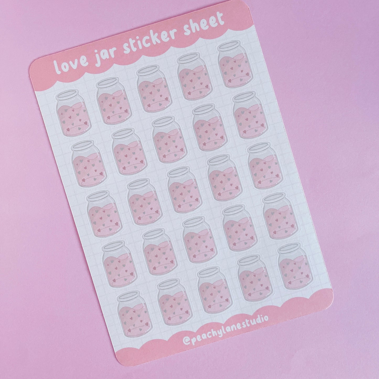 Love Jar Sticker Sheet