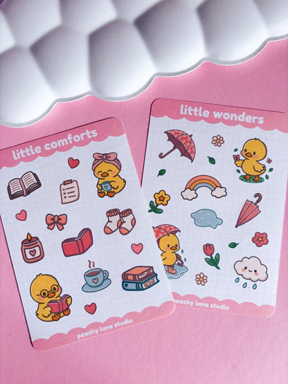 Little Comforts Duck Sticker Sheet