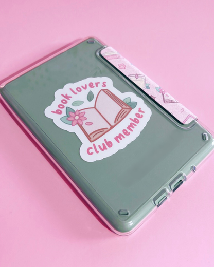 Book Lovers Club Member Vinyl Sticker
