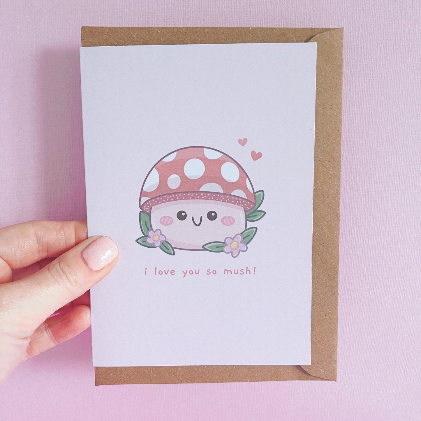 I Love You So Mush Card With Envelope