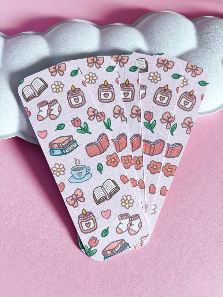 Cosy Pattern Handmade Bookmark