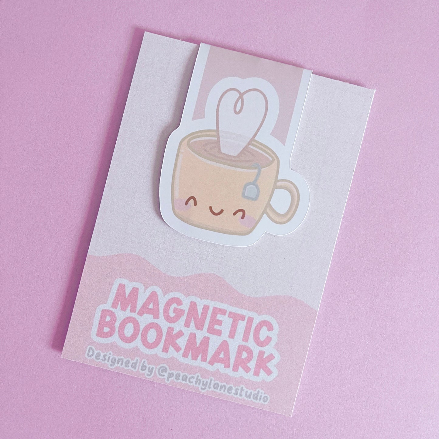 Tea Cup Magnetic Bookmark