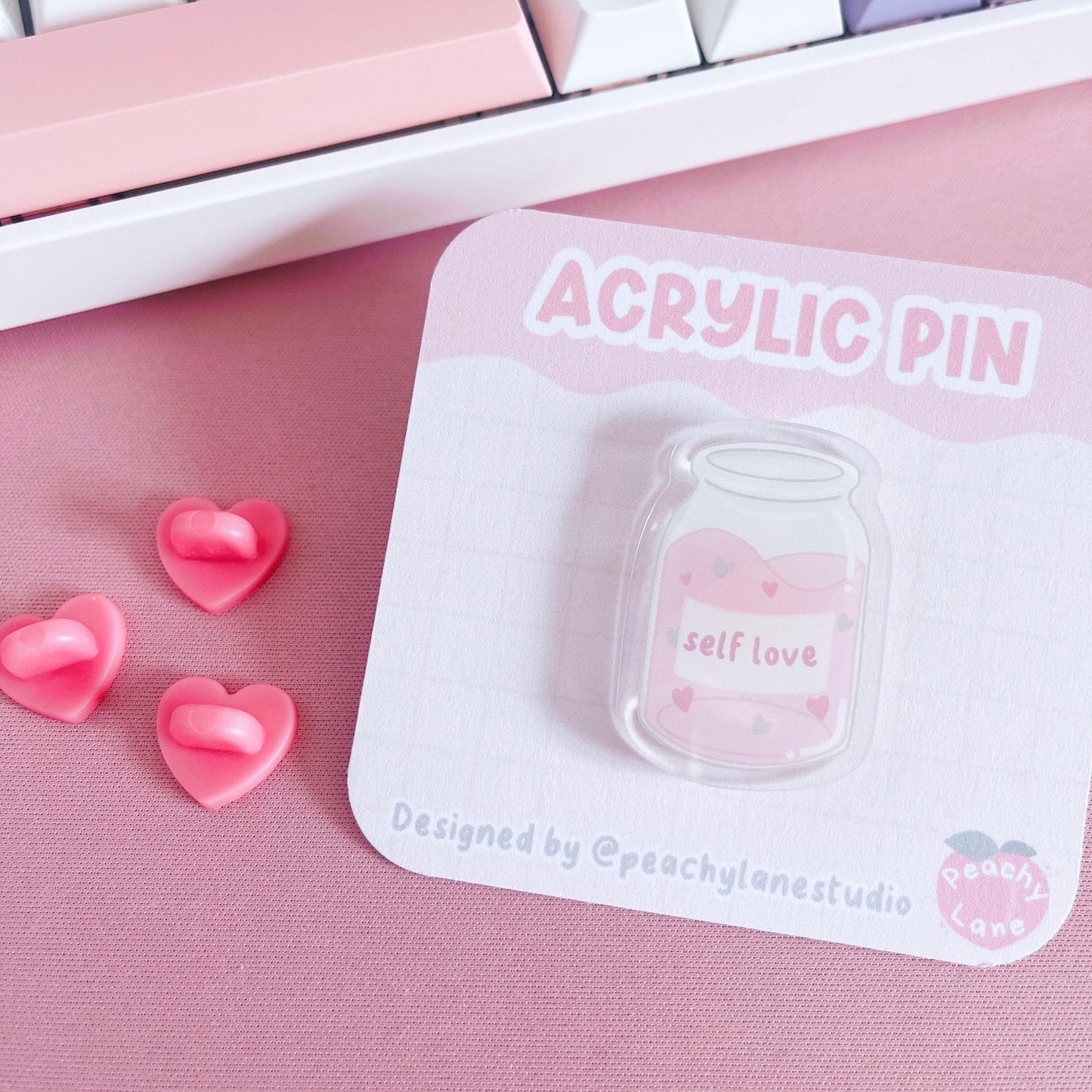Self Love Jar Acrylic Pin