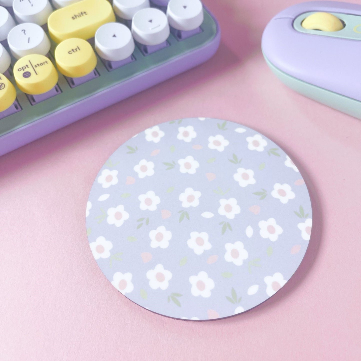 Lilac Floral Coaster