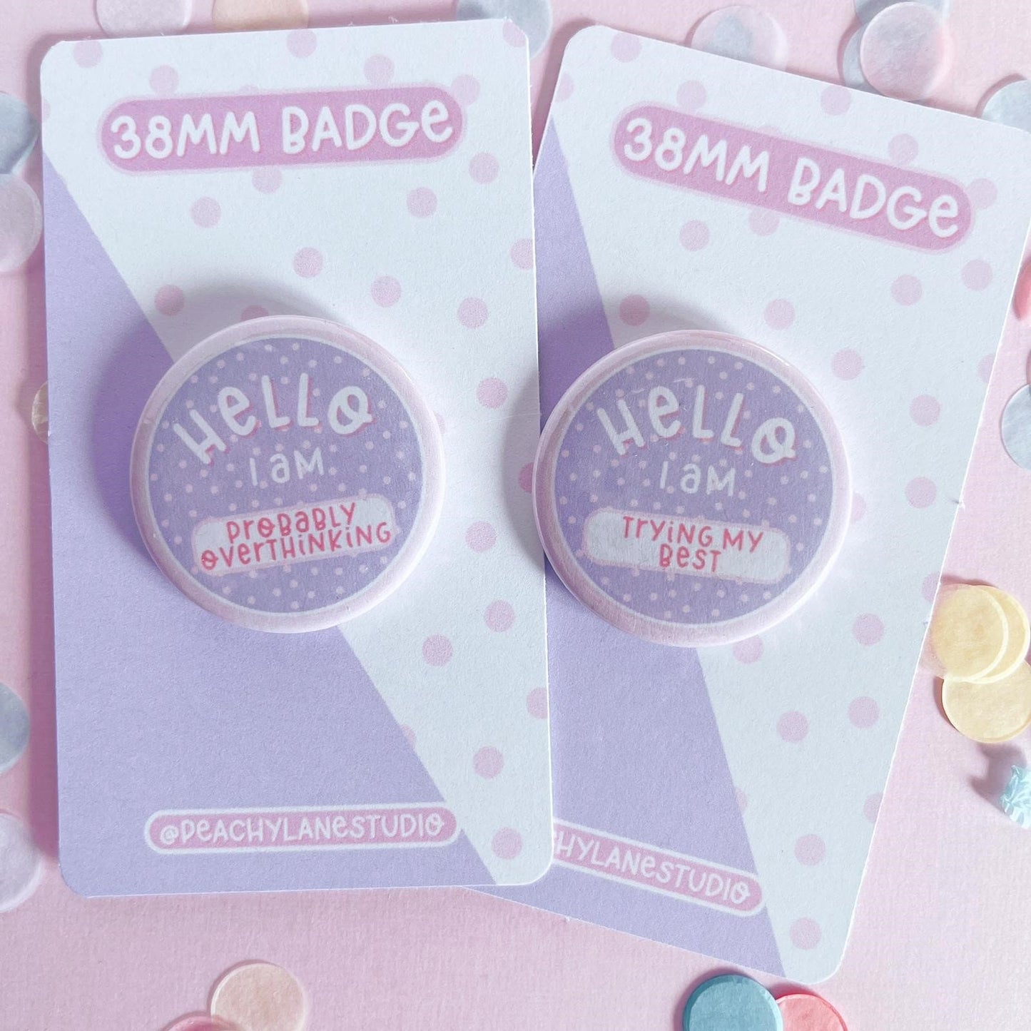 Probably Overthinking Pin Badge