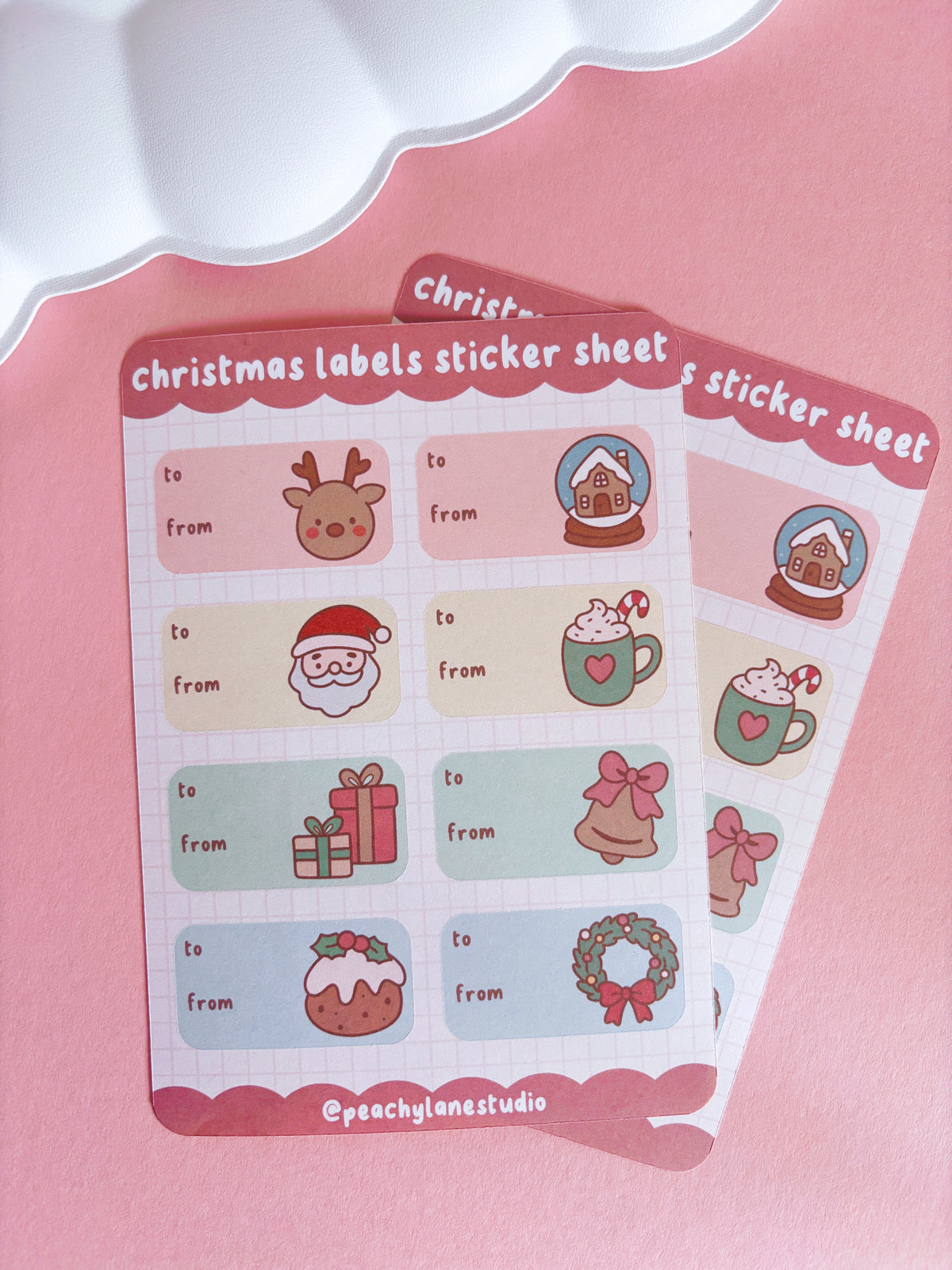 Christmas Labels Sticker Sheet