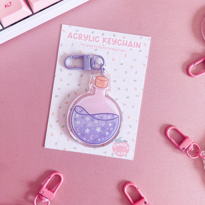 Dreamy Potion Glitter Acrylic Keychain