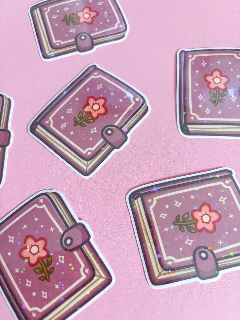 Witch Journal Holographic Stars Vinyl Sticker