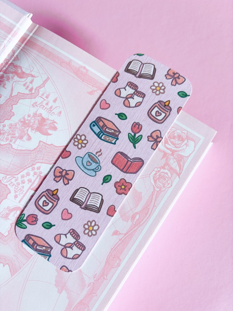 Cosy Pattern Handmade Bookmark