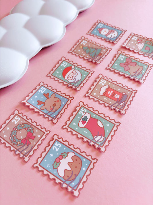 Christmas Stamp Bundle – Pack of 10 Vinyl Stickers