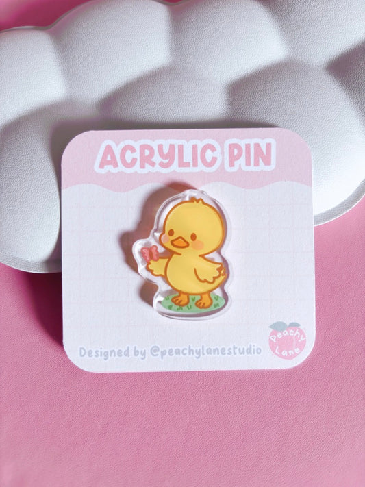 Nature Friend Duck Acrylic Pin