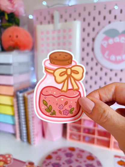 Autumn Floral Potion Vinyl Sticker