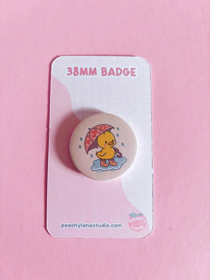 Puddle Days Duck Pin Badge