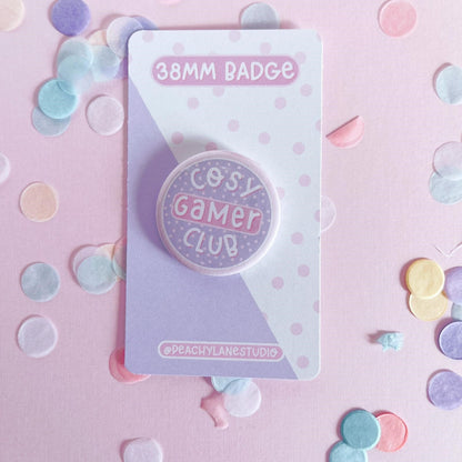 Cosy Gamer Club Pin Badge