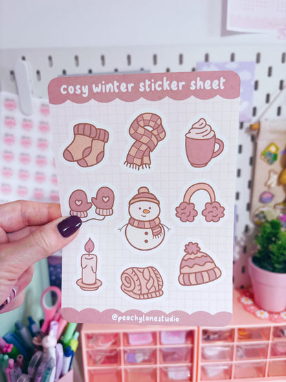 Cosy Winter Sticker Sheet
